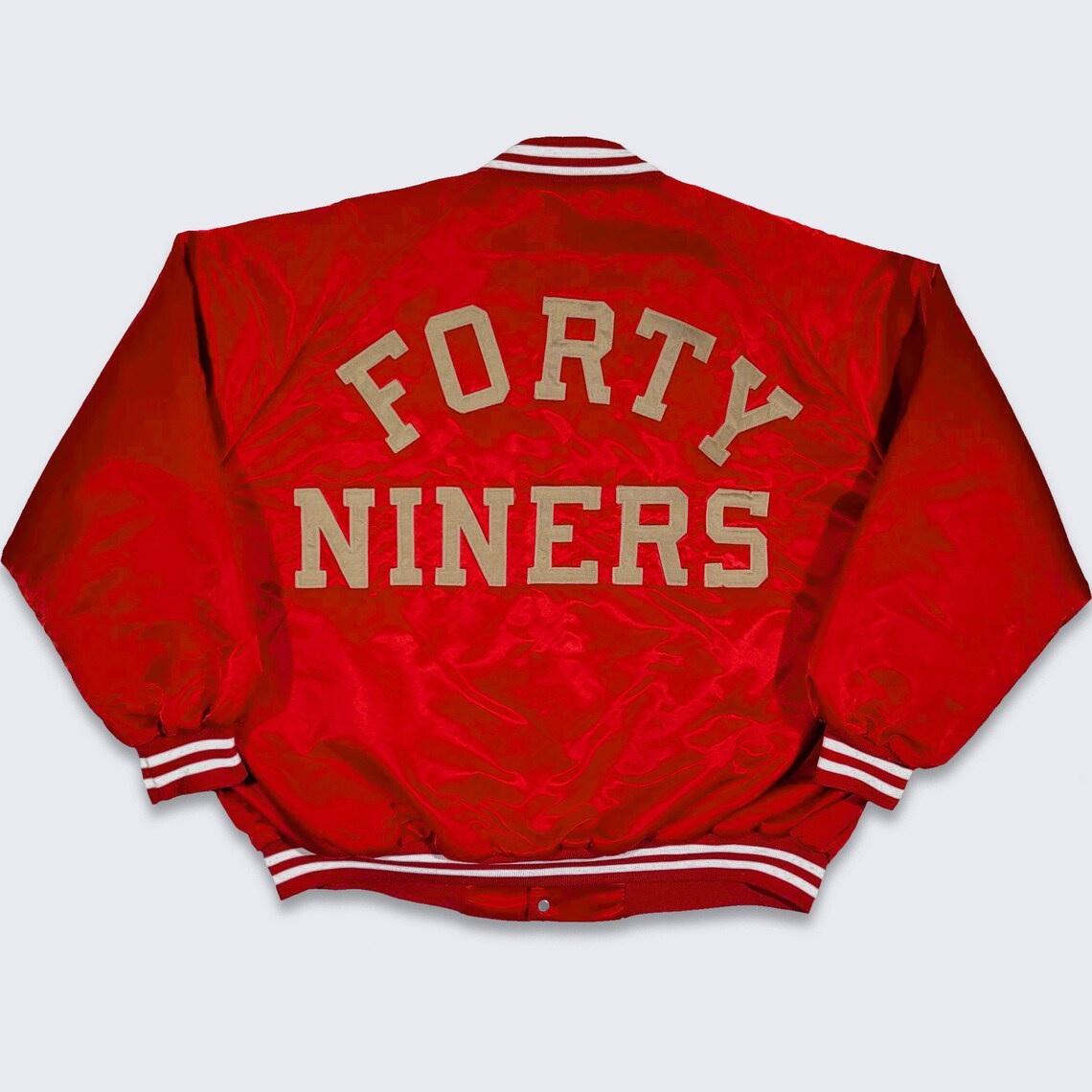 San Francisco 49ers Vintage 80s Red Satin Jacket
