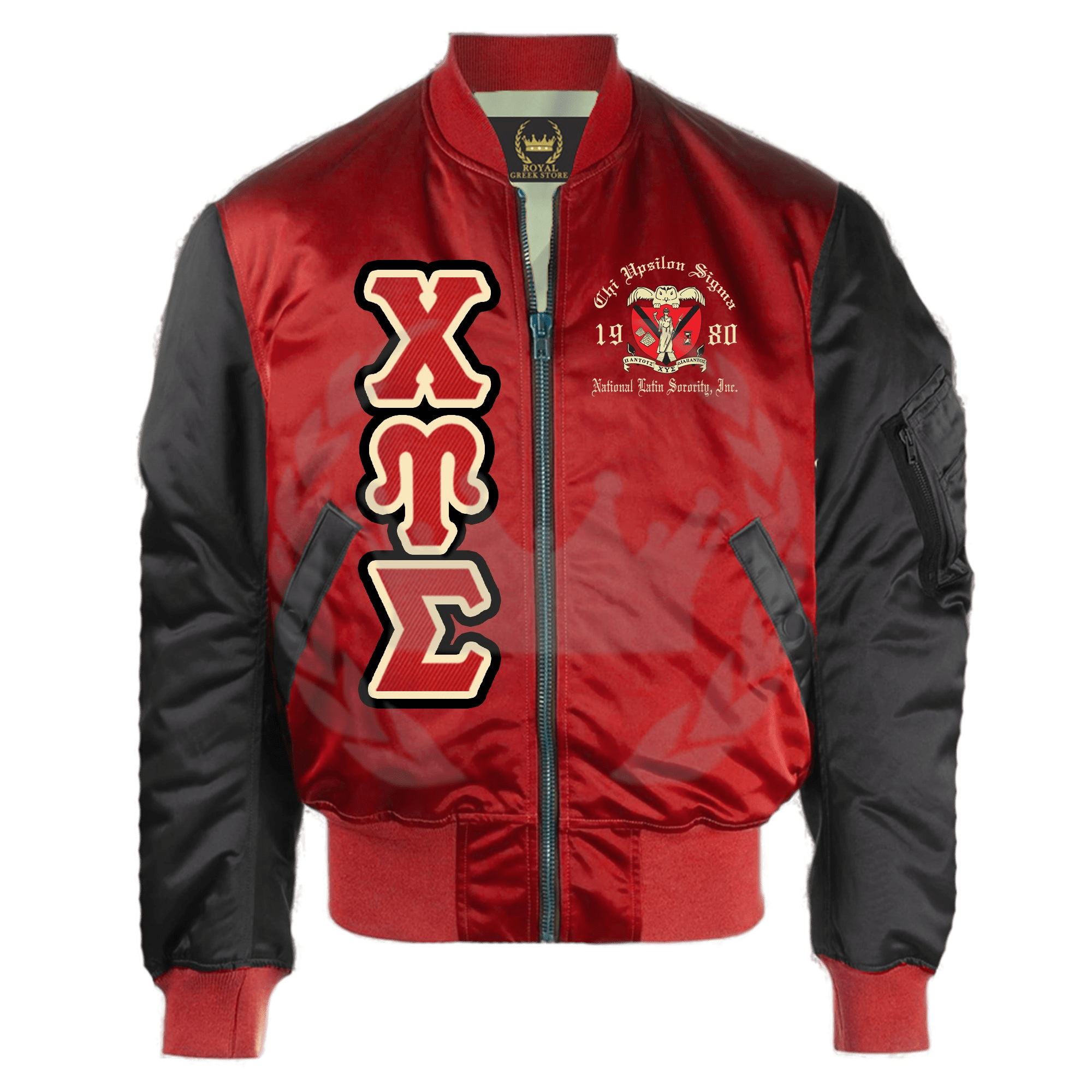 Chi Upsilon Sigma Bomber Jacket