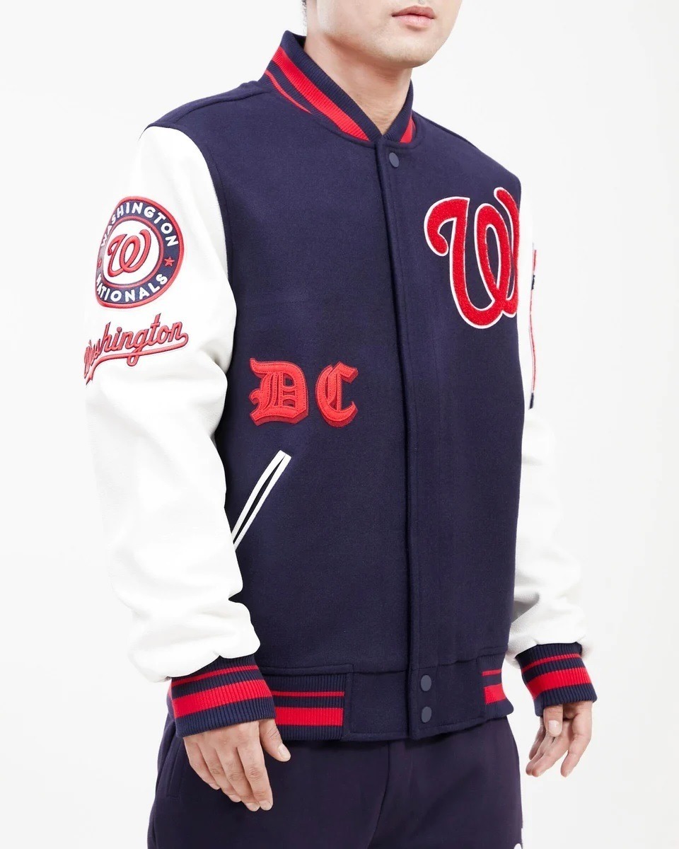 Washington Nationals Old English Wool Varsity Jacket