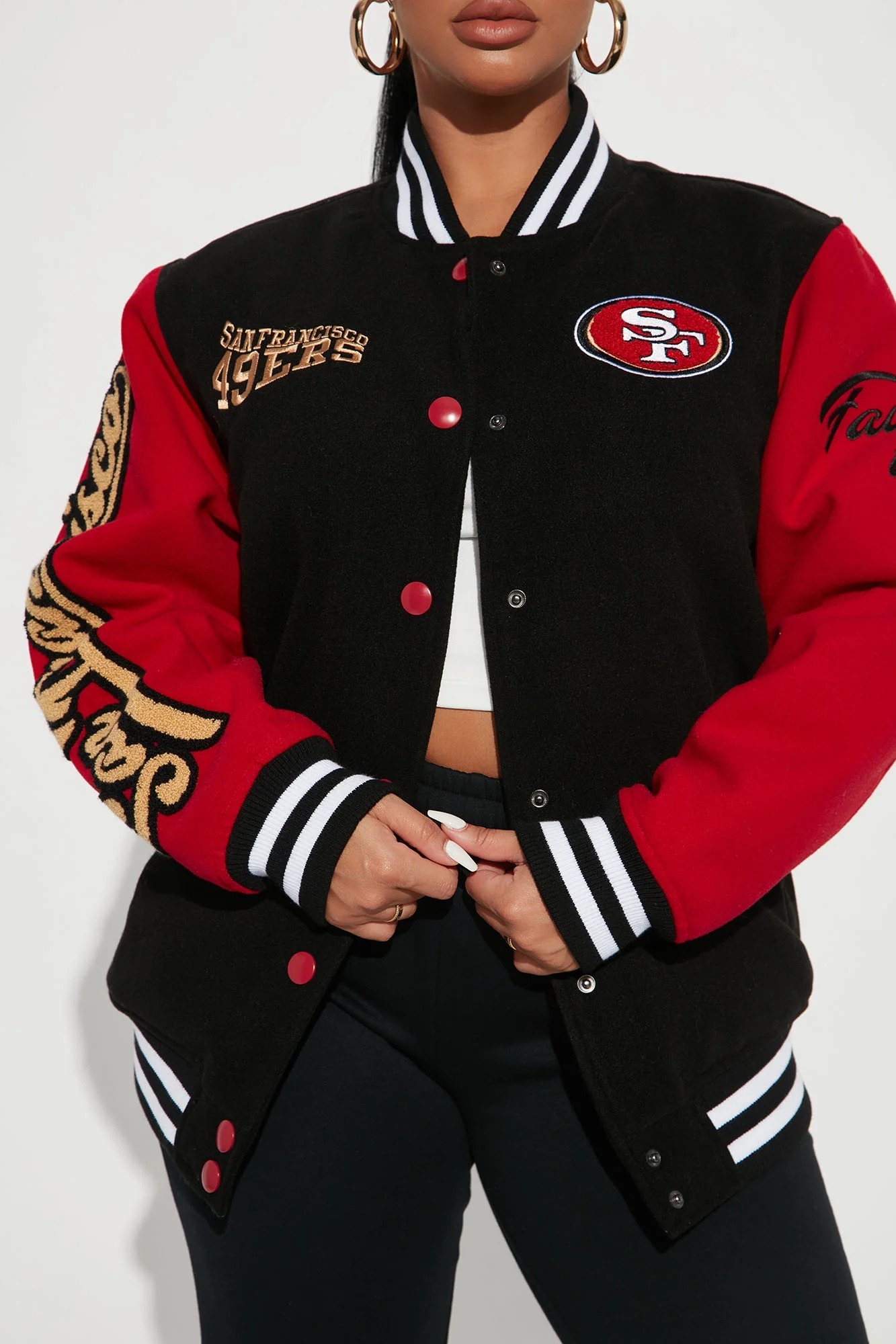 Womens San Francisco 49ers Letterman Jacket