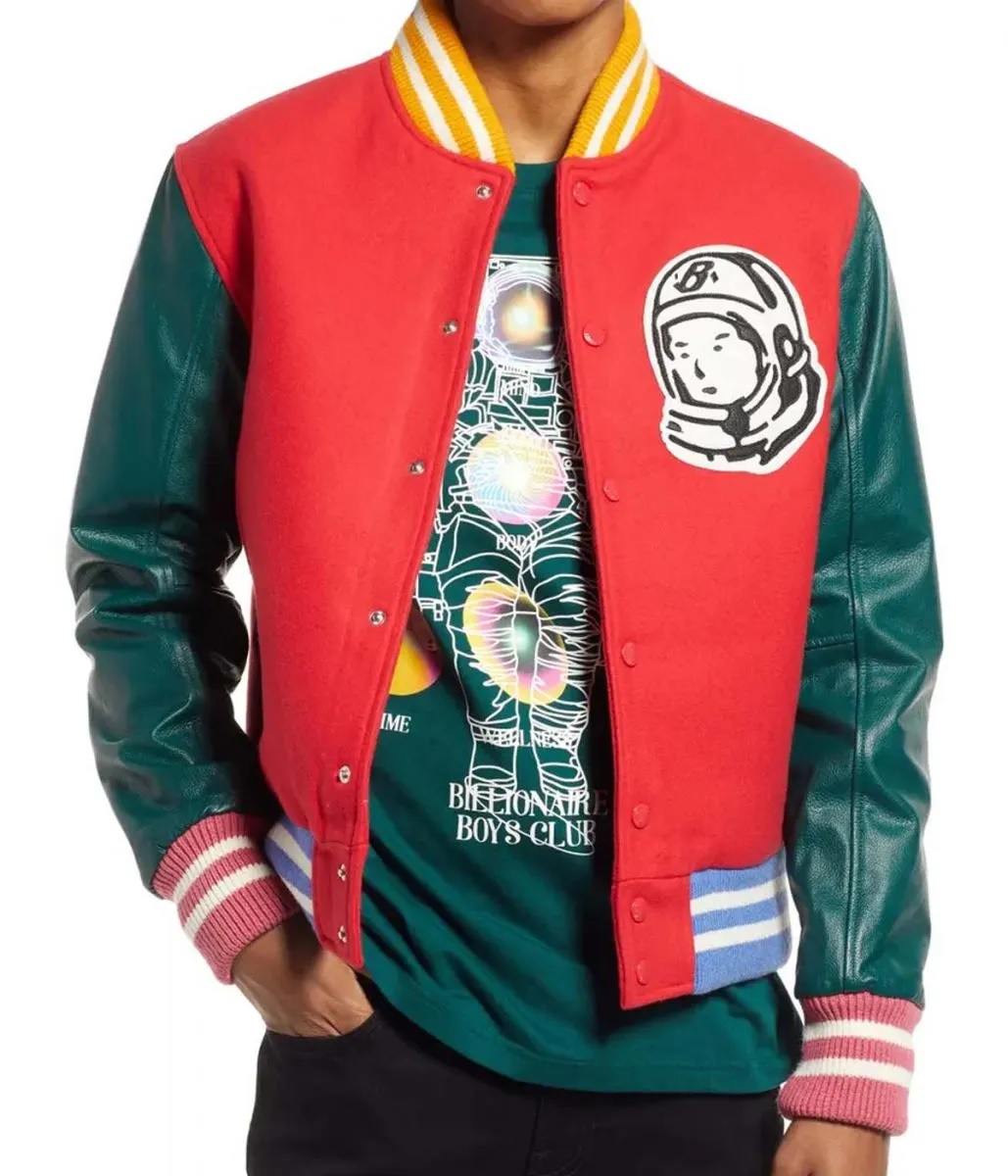 BBC Spaceman Logo Varsity Letterman Jacket