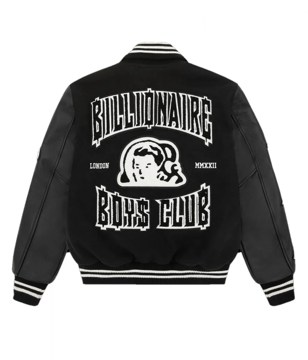 Billionaire Boys Club LDN Letterman Black Jacket