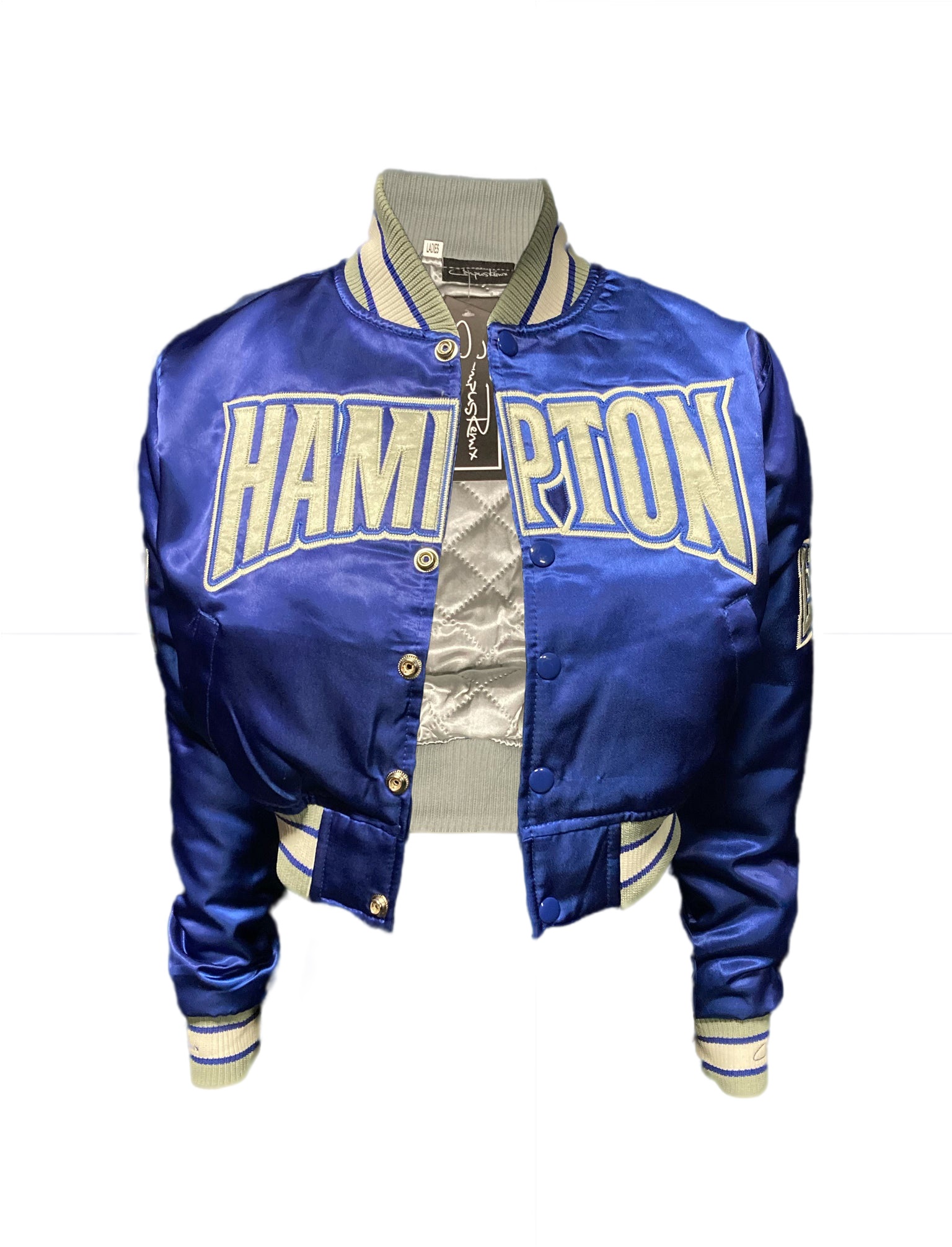 Womens Hampton University Satin Jacket
