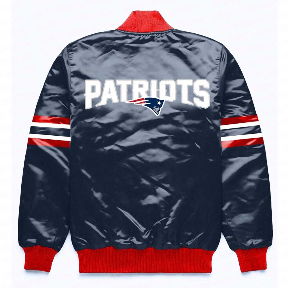 New England Patriots Button Down Navy Jacket